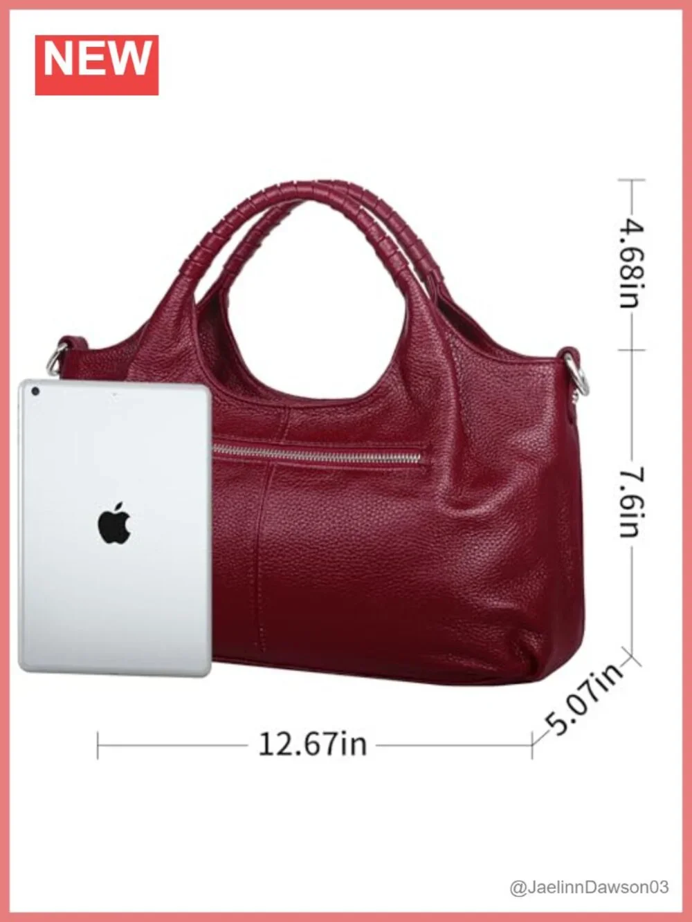 Genuine Leather Women's Satchel Bag Crossbody Shoulder Hobo Purse